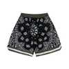 Herren Shorts Frühling/Sommer Mode und Freizeit High Street Marke Qualität Militär Volldruck Cashew Blume Retro locker