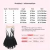 Stage Wear Figure Skating Performance costume Girl Sleeveless Rhinestone Dance Gymnastic Leotard Block Block Ballet Dance da ballo lirico