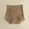 Kvinnors trosor Birdtree 8%Real Silk Sexy Briefs Women Light Pressure Middle midja franska bekväma spetsunderkläder 2024 Summer P43378QC