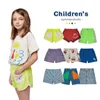 2024 BCSUMMER Boys Boys Kısa Kollu Baskılı T-Shirt Şort Set Set Bebek Kızlar Sevimli Pamuk Tops Çocuk Kumaş Seti 240409
