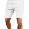 Short masculin Couleur solide polyvalente décontractée lâche cinq ppoint sports mousse étoile