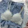 BRAS Sweet Girl Lace Fairy Style Underwear Women Thin Cup Liten Chest Gathering Underkläder Sexig bekväm triangel French Bra