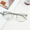 サングラスフレーム52mmメンズオプティクスメガネTR90眉毛眼鏡眼鏡クリアレンズ処方ファッションメンアイウェア