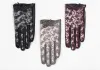 Thin Sheepskin Gloves Women's Leather Touch Screen Fashion Lace Unlined Short Spring and Autumn Driver's Gloves