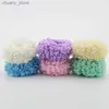 عصابات مطاط الشعر 2pcs توهج في الشعر الداكن scrunchies علاقات الشعر الجدة للنساء أفخم يتوهج عصابات الشعر الفلورسنت ليلة الجملة Y240417