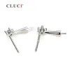 Stud Earrings CLUCI 3 Pair Wholesale 925 Sterling Silver Jewelry Pearl Mounting For Women SE025SB