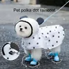 Ropa para perros Conveniente Cachorero Rair Cape Cape Tafeta de poliéster impermeable Pomerania Verano