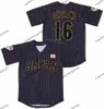 Men Japan Hokkaido Nippon Ham Fighters #16 Shohei Ohtani #11 Jersey zszyta biała czarna zielona alternatywna alternatywna mundury Fan Niestandardowe