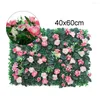 Decorative Flowers Artificial Green Grass Panel Plastic Lawn Plant For Garden Decor Sturdy And Durable Material 40 60cm Size