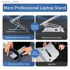 Other Computer Components CMASO New N8 Adjustable Laptop Stand Aluminum Suitable for Macbook Tablets Laptop Stand Cooling Pad Folding Laptop Stand Y240418