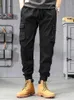 Men's Pants Workwear For Men In Spring And Autumn Thin Loose Oversized With Leg Ties Multiple Pockets