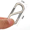 Hållbar titanlegering Keychain Car Keychain Outdoor Carabiner Spring Clip Clip Ryggsäck