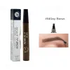 Machine 4D Microblading Eyebrow Pen 4 Forks Tip Eyebrow Tattoo Pencil Long Lasting Fine Sketch Liquid Eye Brow Make Up