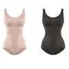 Women's Shapers Women Neck Shapewear Bodysuit Sleeveless Ribbed Tummy Control For Tank Top Jumpsuit Seamless Body Shaper BuLift 10CF