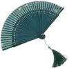 Dekorative Figuren falten Fan chinesische Fans zusammenklappbare Frauen Hand Bambus japanische Wohnkultur Retro kleine frische Handheld faltbar