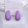 Vintage Gold Plated Chunky Dome Earrings For Women Glossy Thick Teardrop Earrings Dupes Lightweight Hoops Fashion jewelry