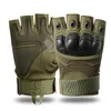 Gants tactiques de l'armée Tactical Glove Military Paintball Airsoft Bike Motocross Combat Knuckle Hard Half Finger Gants