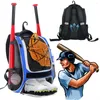 Outdoor Bags Baseball & Softball Bag Backpack For Youth Boys And Adult With Fence Hook Hold 2 Tee Ball Bats Batting Glove Gear RuckSack