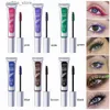 Mascara 24pcs estensioni ciglia liquide colorate di 6 colori allungando e volumizzanti per un effetto ventilatore completo L410