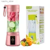 Juicers Ju479 Wireless Home Fruit Cupone Mini Mini Mixer Sviluppo USB Small Y240418