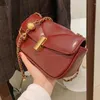 Bag High Quality Designer Leather Women 2024 Fashion Chain Shoulder Messenger This Year Rhombus Small Square