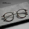 Acetate Glasses Frame Men 2024 Vintage Oversize Pilot Optical Prescription Myopia Eyeglasses Women Spectacles Eyewear 240411