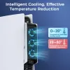 PADS IINE PS5 Sıcaklık Soğutucu Soğutma Fanı Yükseltilmiş soğutucu fanı PS5 DISC Digital Edition ile uyumlu USB3.0 Hubs ile