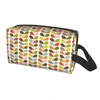 Bolsas de cosméticos Bolsa de viagens de pássaros multi -caule Mulheres Orla Kiely Scandinavian Makeup Holyetry Organizer Ladies Beauty Storage DOPP Kit