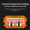 Bento Boxes USB Electric Heated Lunch Boxes Stainless Steel Portable Food Warmer Car Home Portable Rice Cooker Warmer Lunch Bento Box L49