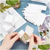 Enveloppe-cadeau 30 Mini Boîte en papier blanc avec savon de couvercle Boucles d'oreilles en carton pliable petits bijoux 240205 Drop Livraison Home Garden Festive PAR DHYFN