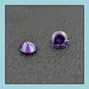 Lösa diamanter 1000C/Lot Små storlekar 0,8-1,5 mm ädelsten Ersätt Amethyst februari Födelsedagssten Lab skapade CZ Syntetic Loose Stone Otsmj