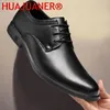 Scarpe casual abiti da uomo di alta qualità uomini oxfords business business da uomo 2024 classico cuoio classico in pelle di grande dimensione 34-47