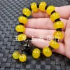 Strand Giallo Cancella Calcedony Agata Abacus Perle Bracciale Jade