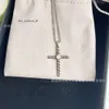 Designer David Yumans Yurma Bijoux Bracelet xx Cross Cross Diamond Single Pendante Collier de haute qualité Collier de haute qualité Vente rapide 887