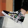 Casual Shoes 2024 Classic Men's Fashion Sports Graffiti High Top Spring and Autumn Vulcanized Flat Heel Camouflage