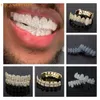 Griglie dentali zirconi cubiche ghiacciate griglie dentali del corpo vera hip hop punk hip hop gush ghir grillz braccia