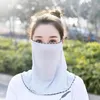 Bandanas Flap Outdoor Face Shield Proteção UV Lenços de decote da mulher Máscara de decote acionando o protetor solar de verão Gini