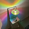 Bordslampor USB Lamp Romantic Projector med On/Off Switch Shadow Desk för POGRAPHY Party Home Living Room Bedroom Decor