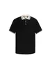 Version correcte du concepteur de polos masculin de Zhuangu Jiachao Brand New Unisex Minimaliste contrasté Colon de coton Polo Polo 6K1J