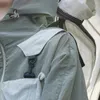 Kurtki damskie Lekkie z kapturem płaszcz przeciwdeszczowy Wodoodporny pakiet Active Outdoor UPF 100 Ochrony przeciwsłoneczne B40522122