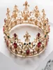 Barock Wedding Bridal Queen Crowns Luxury Sparkle Pageant Rhinestones smycken tiaras hårtillbehör kvinnor glänsande pannband fash2977800