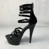 Chaussures de danse 15cm Gladiator sexy High Heels Pole Dancing / Performance / Star / Modèle Banquet