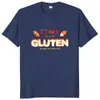 メンズTシャツ私はグルテンを食べることができませんそれは私のおなかを傷つけるシャツの不耐性を作ります