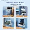 Other Computer Components Adjustable laptop stand clip tablet multifunctional support stand bookshelf rotating desktop bed lazy stand storage rack Y240418