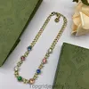 Fashion Necklace Designer Bracelets Jewelry Luxury Pendant Wedding Gift Chain Gold Plate Diamond Necklaces For Women