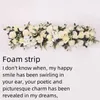 Dekorativa blommor kransar Artificial Arch Flower Row Diy Wedding Centerpiece Road Guide Decoration Party Romantic Decorative Backdr DHQMO