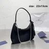 Sacca hobos lussuoso designer borse borse in nylon di alta qualità catena nera borsetta lady crossbody sacchetti pieghe