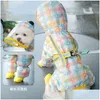 Appareils pour chiens Vêtements d'animaux de compagnie Spring Summer chaton Puppy Cabinage à quatre pattes Afficier Réflexion Imperméable pour Small and Medium-Siz DH7CF