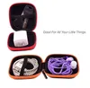 Storage Boxes Bins Headphone Case Pu Leather Earbuds Pouch Mini Zipper Box Protective Fingertip Gyro Earphone Bags Eva Earphones Holder box