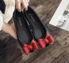 Chaussures décontractées Big Bow-Knot Jelly Femme Sexy Peep Toe Summer Summer Designer Farproproping Flats Bow Beach pour